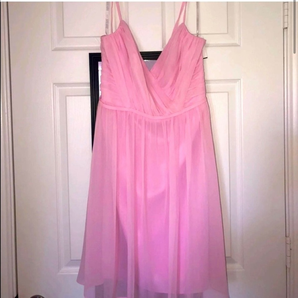 David’s Bridal Bridesmaid Dress, Size 10 in color Tickled.